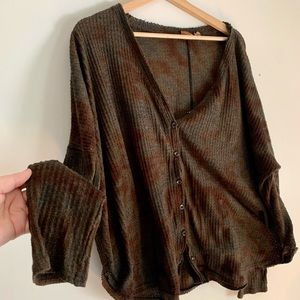 URBAN OUTFITTER Out From Under l Thermal/Waffle/Cardigan/Long Sleeve